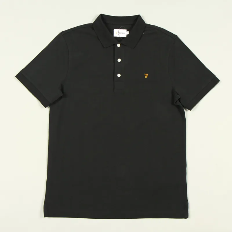 Farah Blanes Polo Shirt - Deep Black